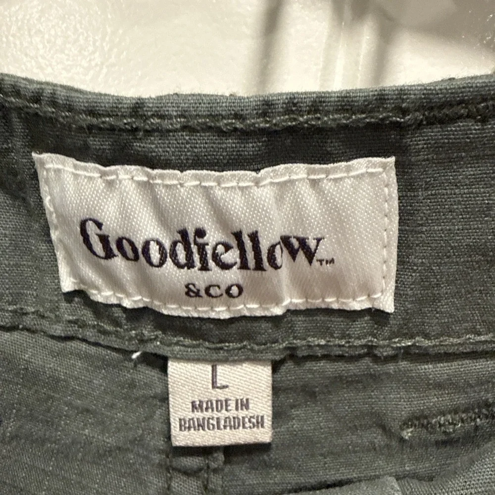 NEW MEN'S L GOODFELLOW & CO GREEN OUTDOOR HIKING CAMPING UTILITY SUMMER SHORTS